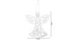 Karácsonyi Dísz - 3 db Csillogó Fehér Angyal - 10cm