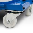 Masszív szállítókocsi 2 db, 450 kg teherbírással, 8 db kerék, kék
