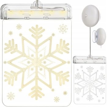 Karácsonyi LED dísz, 16 x 11 cm