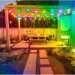 Kerti fényfüzér RGB izzókkal, 21 világítási mód, 15 méter + távirányító