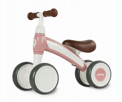 Futóbicikli dupla stabil kerekekkel - rózsaszín