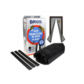 Mágneses szúnyogháló, fekete 100x220 cm