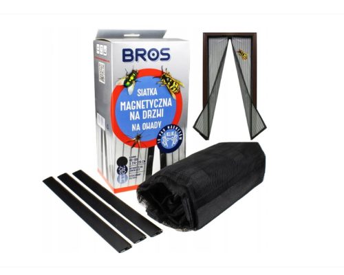 Mágneses szúnyogháló, fekete 100x220 cm