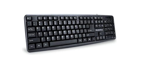 vezetékes, vízálló billentyűzet - fekete