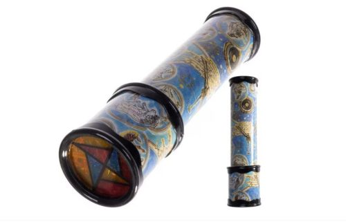 térképes, csillagjegyes kaleidoszkóp távcső 20 x 5,5 cm