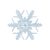 öntapadós beltéri LED-es ablakdísz, hókristály minta, hidegfehér, 10 cm Ø 