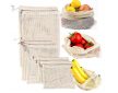 TÖBBFUNKCIÓS ÖKO ZÖLDSÉG-GYÜMÖLCS BEVÁSÁRLÓ TASAK ZERO WASTE HÁLÓ 25X17cm