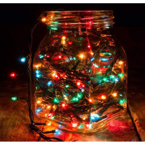 LED fényfüzér 10 m 100 LED többszínű