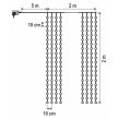 Micro LED-es kültéri fényfüggöny,  20 LED, melegfehér, 2x2 m IP44