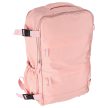 Rózsaszín, 3 rekeszes utazó hátizsák kompressziós pántokkal, 45x30x12 cm