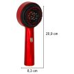 fejbőr masszírozó Masszázskefe olaj applikátorral, USB csatlakozó, piros