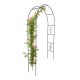 Fém kerti pergola ívtartó, rózsákhoz és futóvirágokhoz, 240 cm, zöld
