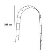 Kerti pergola ívtartó rózsákhoz, virágokhoz, borostyánhoz, kúszónövényekhez, fémből 240 x 140 cm