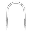Kerti pergola ívtartó rózsákhoz, virágokhoz, borostyánhoz, kúszónövényekhez, fémből 240 x 140 cm