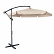 Nagy összecsukható kerti napernyő, karral, 290 cm, bézs