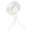 vezeték nélküli asztali ventilátor négy fújási móddal, USB, távirányítóval, 18 cm -  fehér