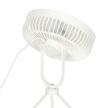 vezeték nélküli asztali ventilátor négy fújási móddal, USB, távirányítóval, 18 cm -  fehér