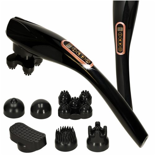 6 az 1-ben vezeték nélküli vibrációs Hát és nyakmasszírozó szett, 6 fej, 12 mód, 10 sebességfokozat