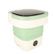 Mini hordozható mosógép, összecsukható, műanyag,  12L, zöld