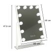 LED sminktükör USB izzókkal 30x40cm