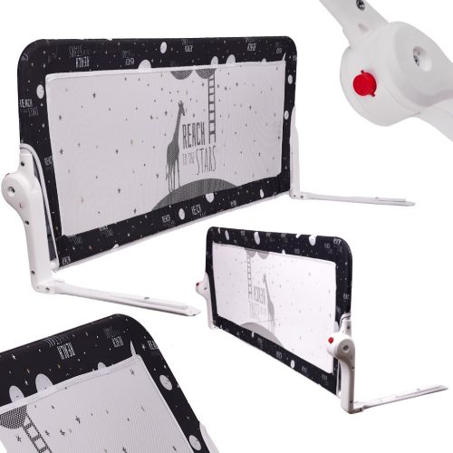 Biztonsági kapu ágyrácshoz, 120 cm, fekete