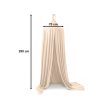 bézs színű,  pamut függő baldachin 2,9 m