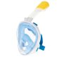 Összecsukható teljes arcús búvármaszk S/M, kék, panorámás lencsével