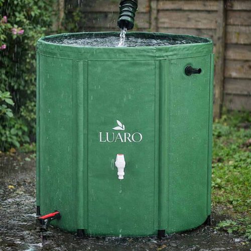 Összecsukható esővízgyűjtő tartály, csappal, 200 liter