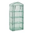 Kerti üvegház 4 polccal, 69x49x160 cm