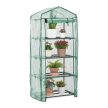 Kerti üvegház 4 polccal, 69x49x160 cm
