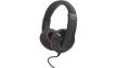 Audió fejhallgató, fekete