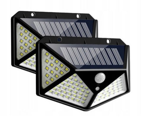 Solar LED lámpa, fekete 5,5 V 600 LM LED napelemes