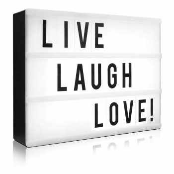 Light-box tábla led feliratokkal