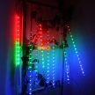 Solar Maclean LED lámpák, 2,4 m hosszú, 144 LED, 8 RGB jégcsap, jégcsap mod, 800 mAh Li akkumulátor