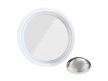 Kozmetikai tükör, LED világítással, öntapadós, 10,5 cm átmérő
