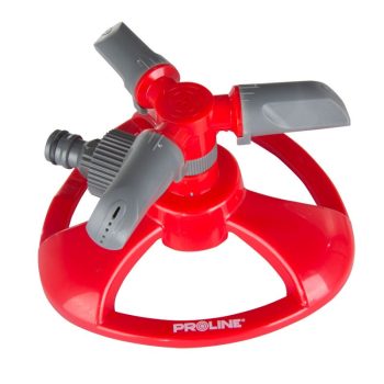   Talpas öntöző, 3 db forgó fejjel, 6 fúvóka egy forgó fejen