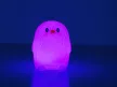 Gyermek LED éjszakai lámpa, pingvin, fehér/többszínű, RGB