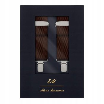 Nadrágtartó, barna, unisex, állítható méret