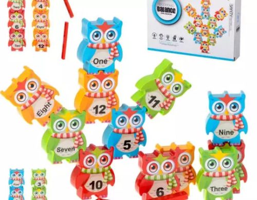 Baglyos puzzle torony játék