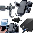 Stabil autós telefontartó, fekete