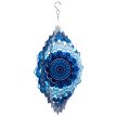 Függő forgó szélfogó dísz 30 cm-es 3D mandala minta