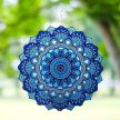 Függő forgó szélfogó dísz 30 cm-es 3D mandala minta