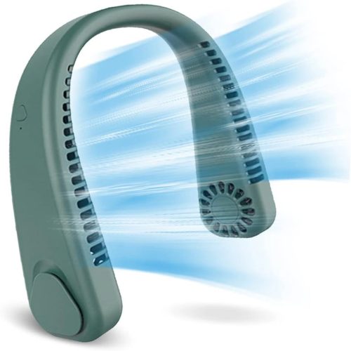 Hordozható nyakventilátor, zöld
