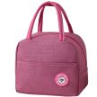 Nagyméretű hőszigetelt ételtároló táska 23 x 21 x 13 cm, rózsaszín