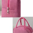 Nagyméretű hőszigetelt ételtároló táska 23 x 21 x 13 cm, rózsaszín