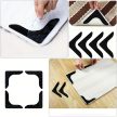 Csúszásgátló szőnyegcsík készlet 4db/csomag - fekete szín