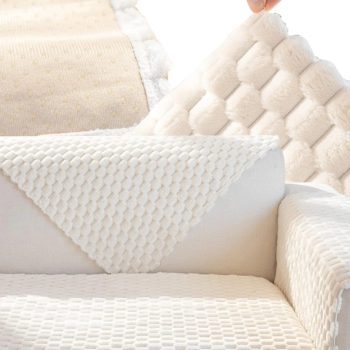   Vastag csúszásgátló kanapé és szék takaró 70 x 70 cm, fehér