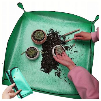   Kerti Ültető szőnyeg virágokhoz, 68x68 cm, zöld, vízálló