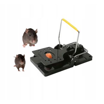   Műanyag rágcsálócsapda, egér és patkányfogó, 4 darab, 9.7x6.5x4.7 cm  