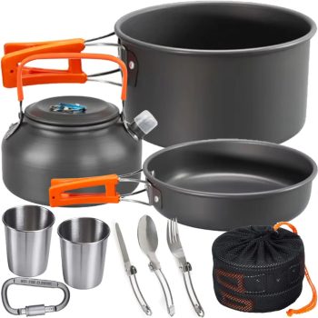   Kemping főző eszköz készlet sátorozáshoz és kempingezéshez